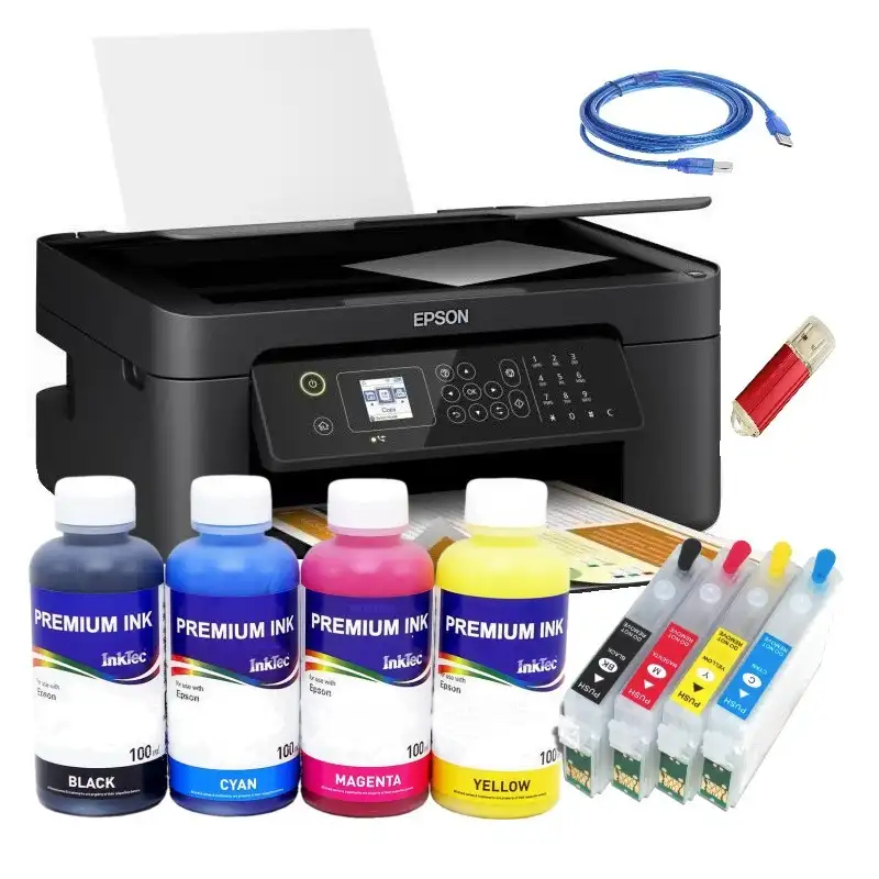 Impresora Epson con carturchos de tinta